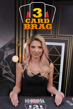 3 Card Brag live casino spel bij SpinFin Casino
