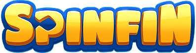 SpinFin Casino officieel logo met blauwe en gele letters